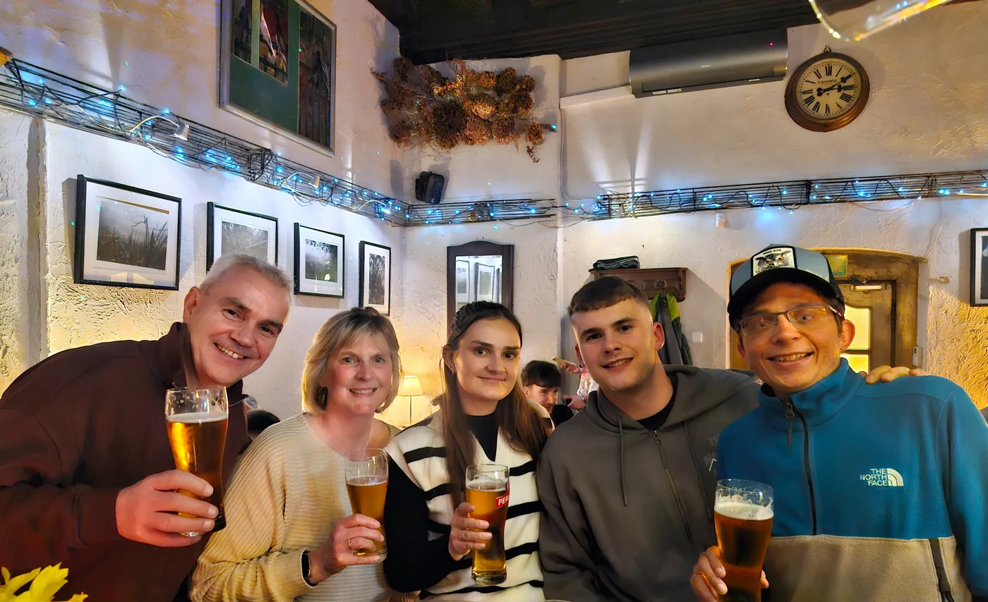 Guests enjoying a Krakow craft beer tour